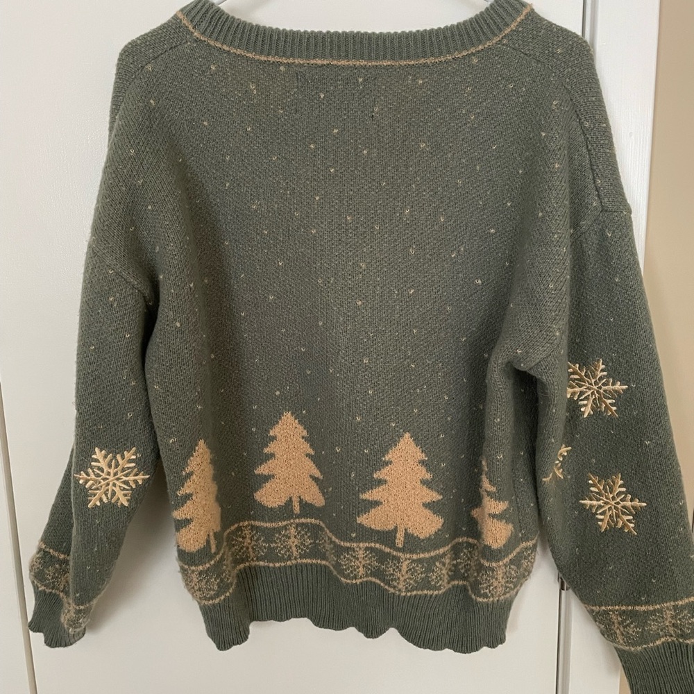 Taylor Swift Evermore Inspired Holiday Cardigan - Picture 2 of 11